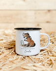 Emaille-Tasse "Creolos"