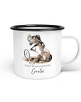 Emaille-Tasse "Creolos"