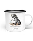 Emaille-Tasse "Creolos"