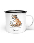 Emaille-Tasse "Creolos"