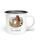 Emaille-Tasse "Genießländer"