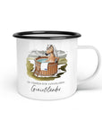 Emaille-Tasse "Genießländer"