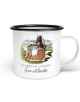 Emaille-Tasse "Genießländer"