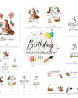 Birthday Druckvorlagen Set