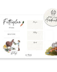 Futterplan | Druckvorlage