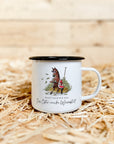 Emaille-Tasse "Öster-reiches Warmblut"