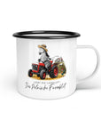 Emaille-Tasse "Polnisches Farmblut"
