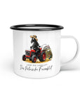 Emaille-Tasse "Polnisches Farmblut"