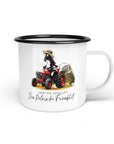 Emaille-Tasse "Polnisches Farmblut"
