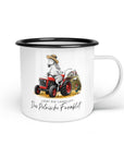 Emaille-Tasse "Polnisches Farmblut"