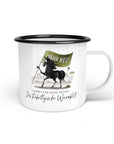 Emaille-Tasse "Rebellgisches Warmblut"