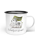 Emaille-Tasse "Rebellgisches Warmblut"