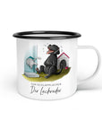 Emaille-Tasse "Lachrador"
