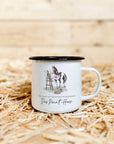 Emaille-Tasse "Paint-Horse"