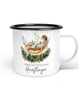 Emaille-Tasse "Hanflinger"