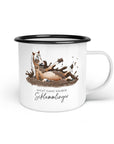 Emaille-Tasse "Schlammlinger"