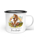 Emaille-Tasse "Peaceländer"