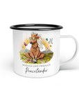 Emaille-Tasse "Peaceländer"