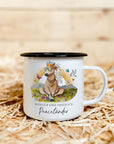 Emaille-Tasse "Peaceländer"