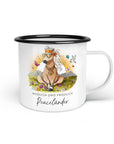 Emaille-Tasse "Peaceländer"