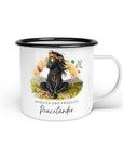 Emaille-Tasse "Peaceländer"