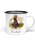 Emaille-Tasse "Peaceländer"