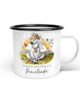 Emaille-Tasse "Peaceländer"