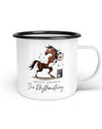 Emaille-Tasse "Rhythmustang"