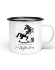 Emaille-Tasse "Rhythmustang"