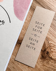 Lesezeichen "Seite an Seite"
