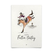 Strohpapier-Postkarte "Fallen-tinstag"