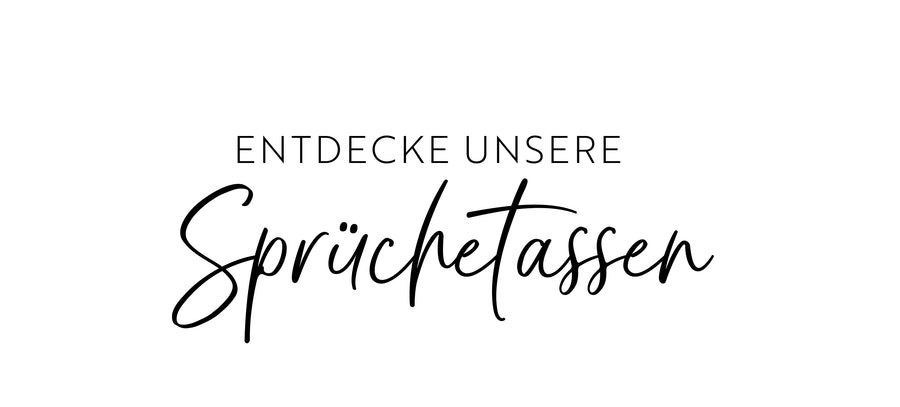 Sprüche-Tassen Emaille