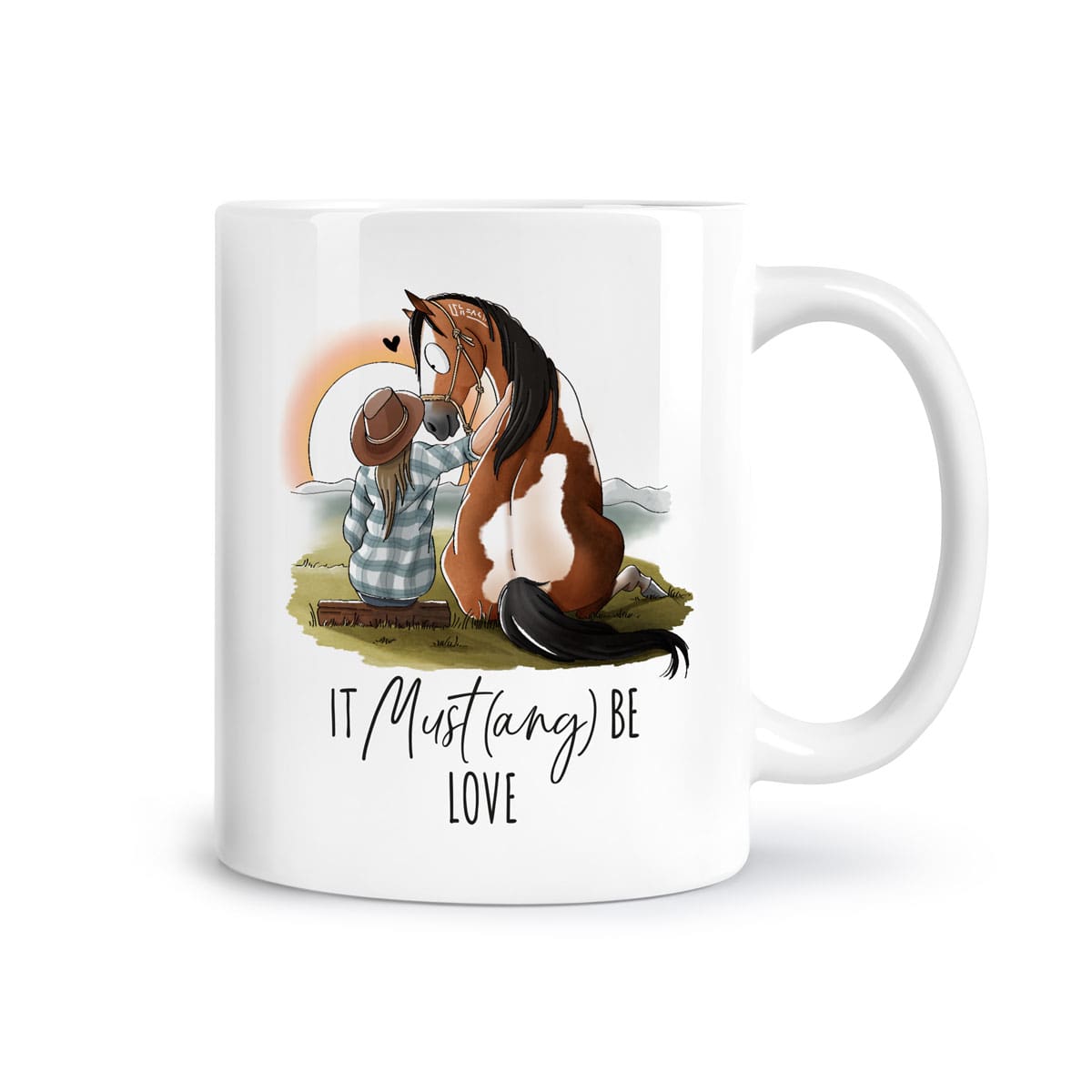 Tasse "It Must(ang) be love"