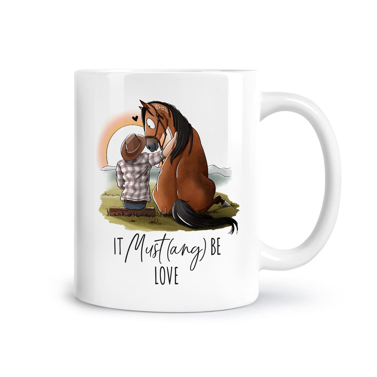 Tasse "It Must(ang) be love"