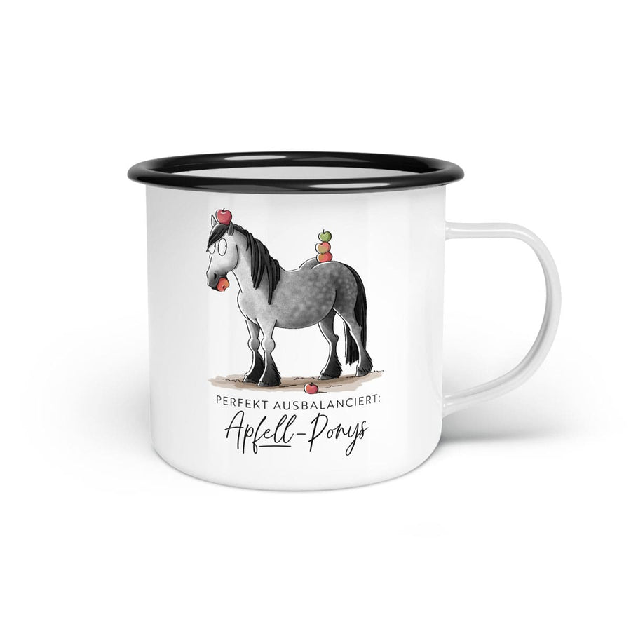 Emaille-Tasse "Apfell-Pony"