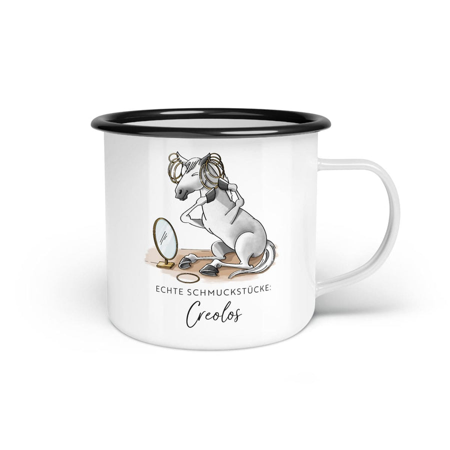 Emaille-Tasse "Creolos"