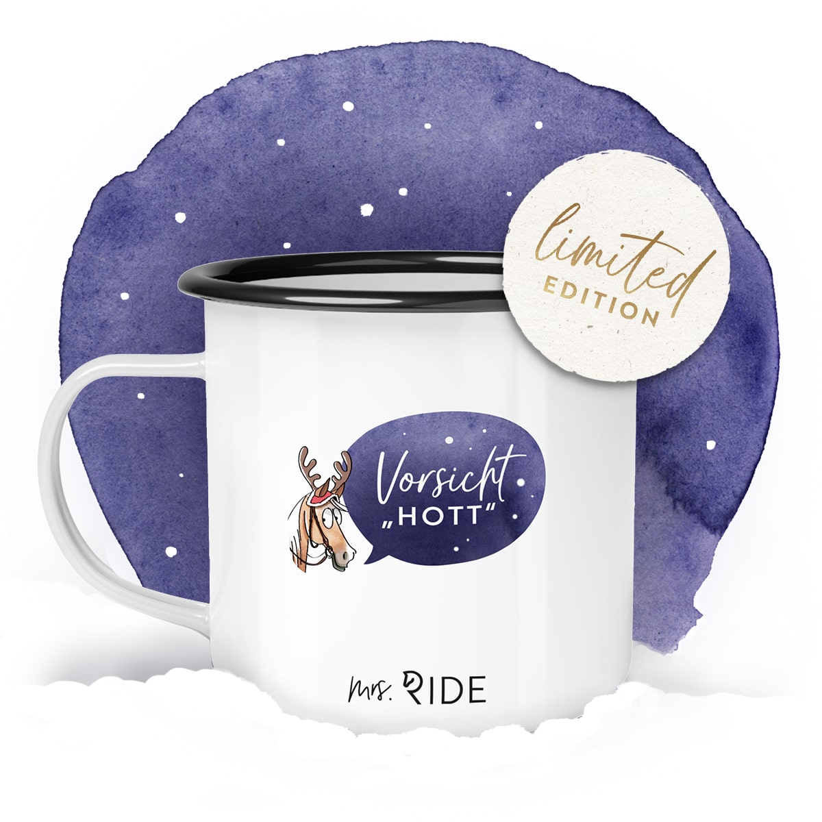 Emailletasse "Hü-Wein" | Western