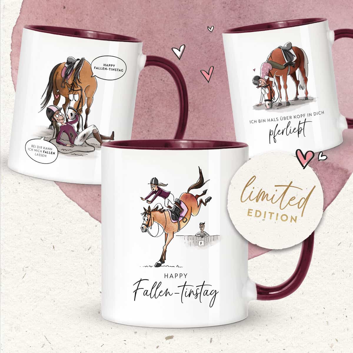 Tassen-Set "Fallen-tinstag" | 3-teilig