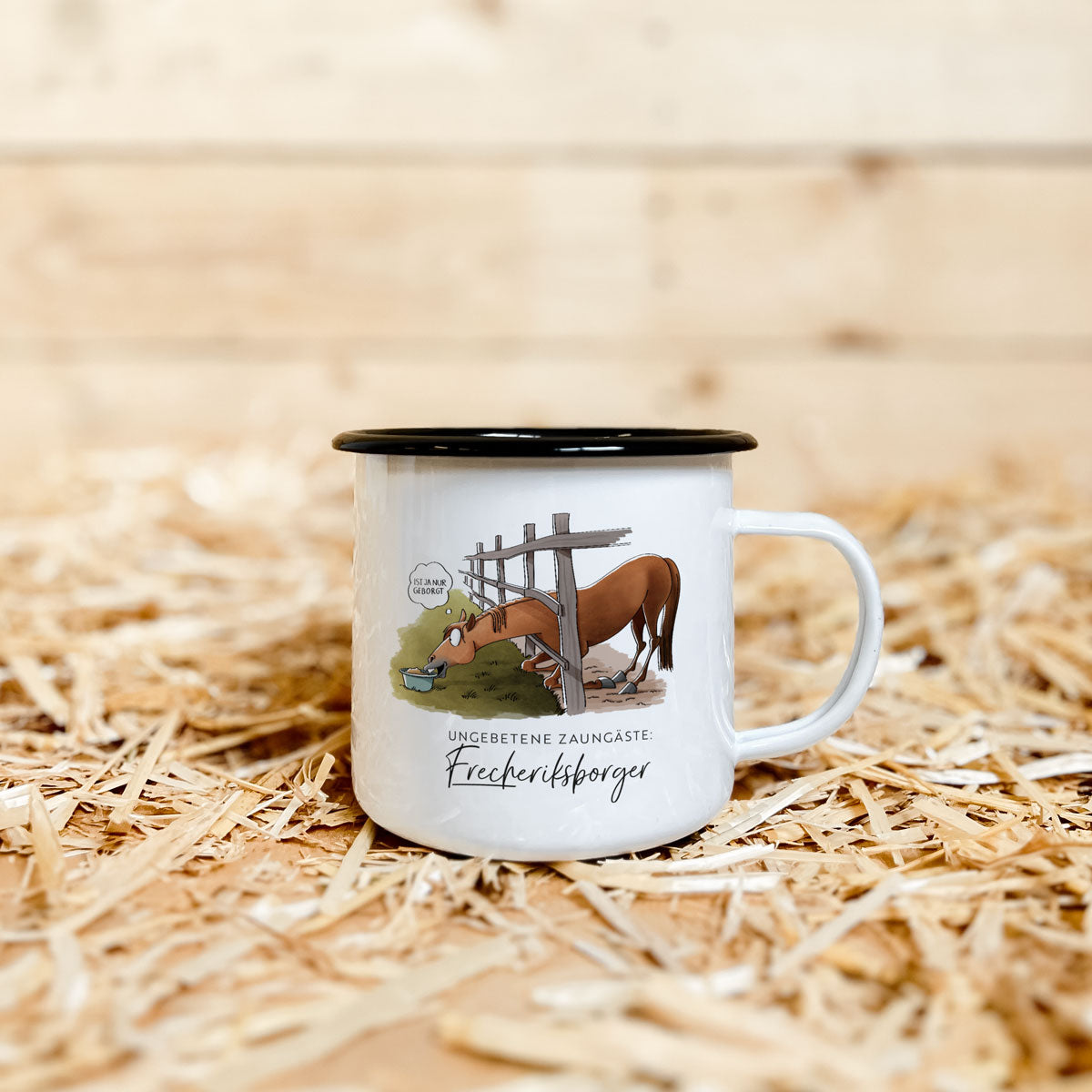 Emaille-Tasse "Frecheriksborger"