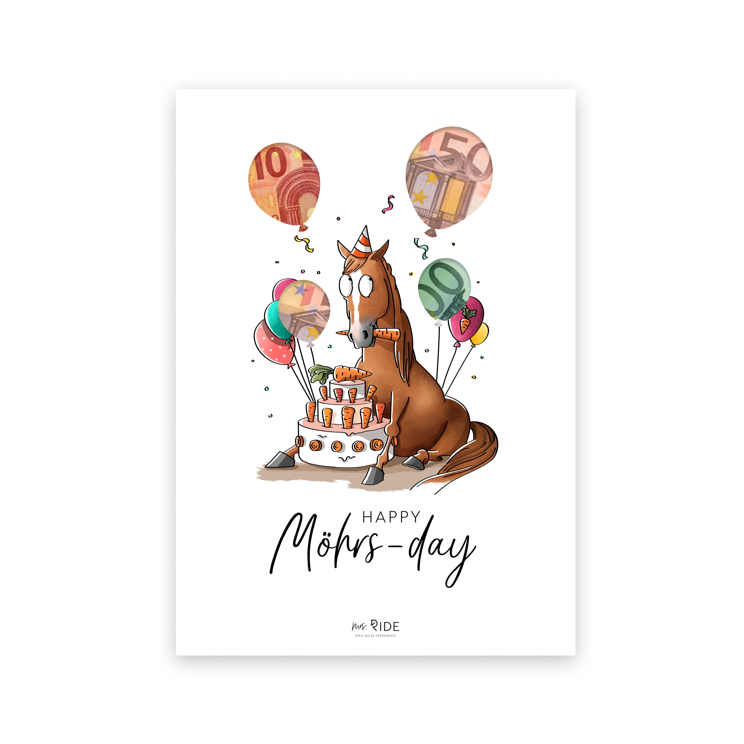 Birthday Geldgeschenk Druckvorlage