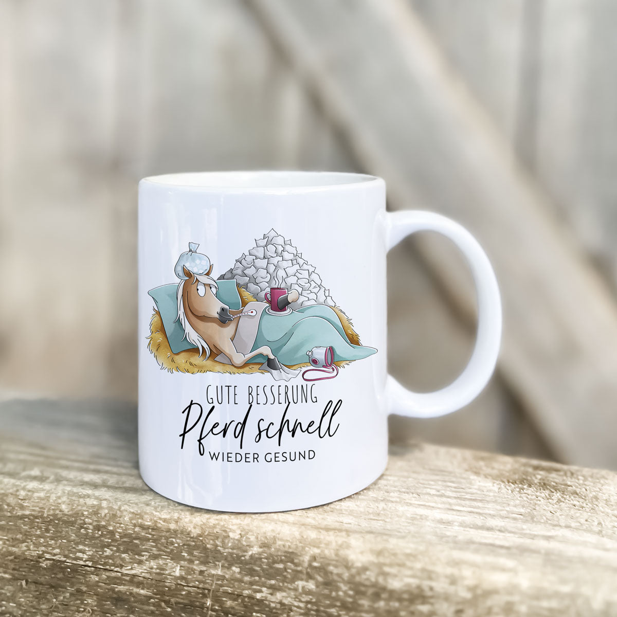 Tasse "Pferd schnell wieder gesund"