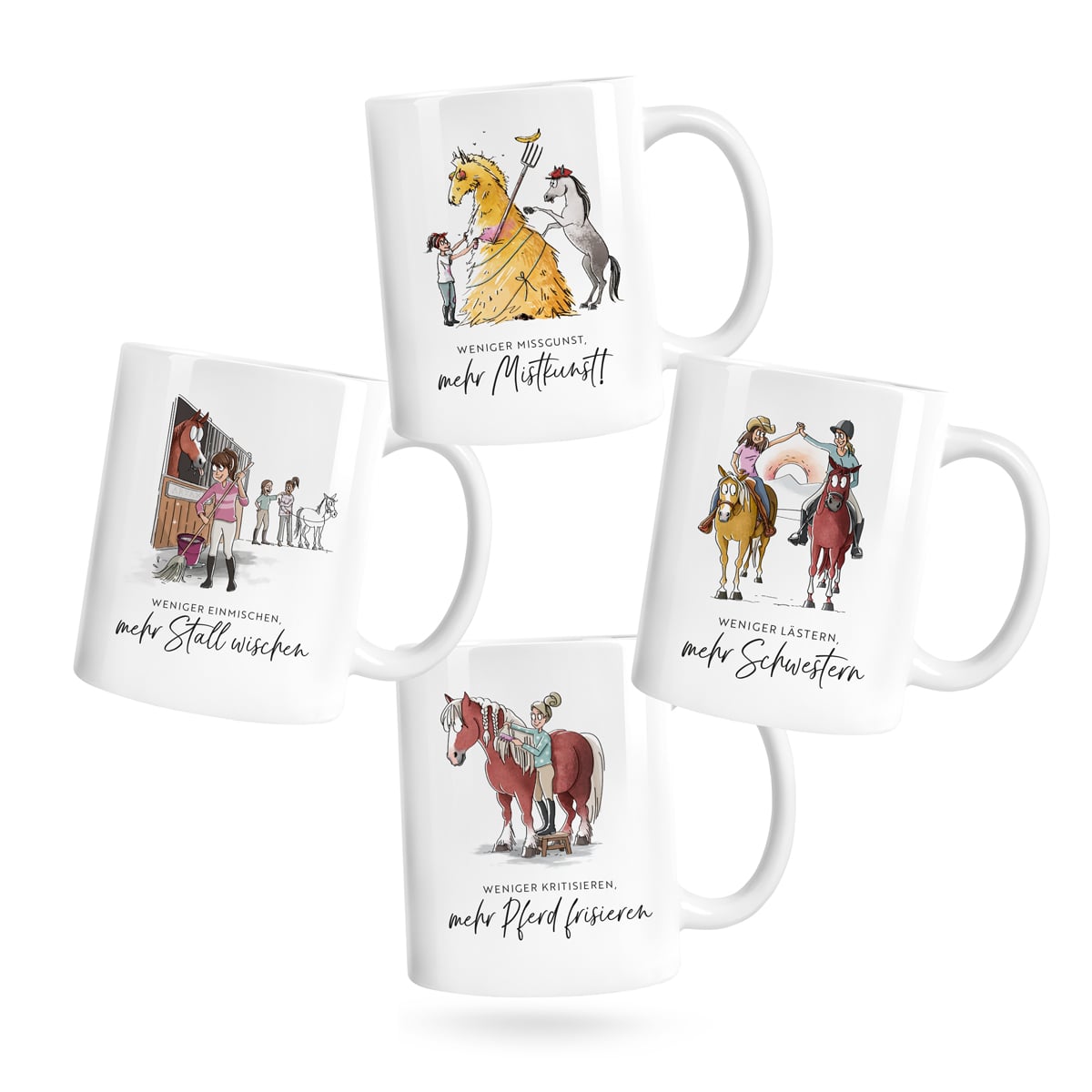 Tassen-Set "Spread the Message" | 4-teilig