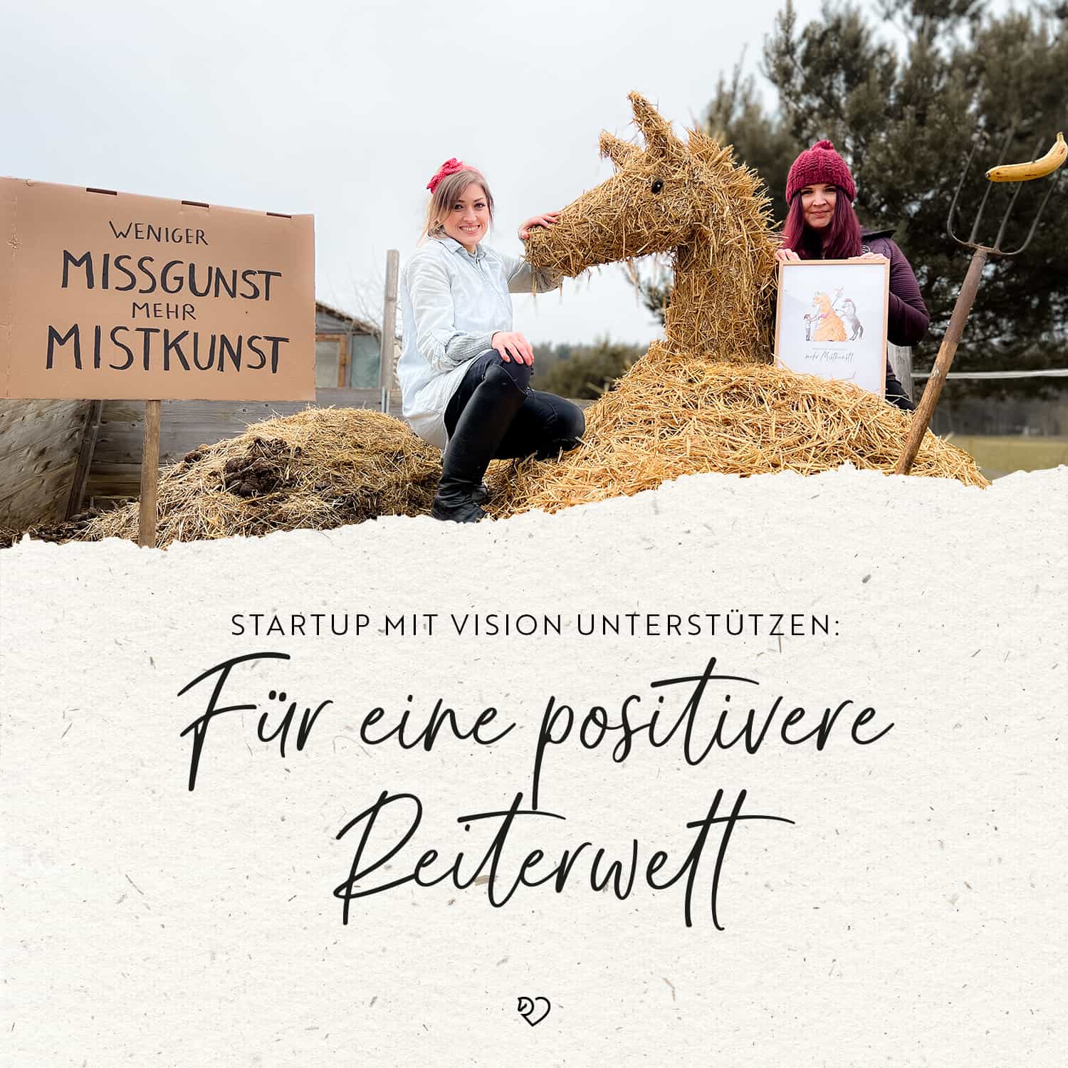 Strohpapier-Postkarte "It's reining"