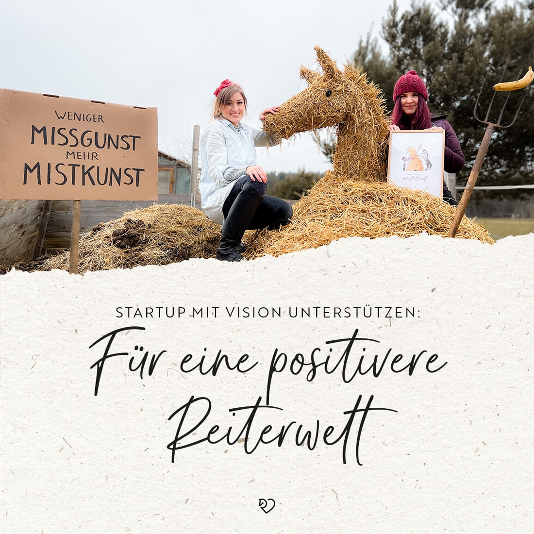 Poster "Weniger kritisieren, mehr Pferd frisieren"