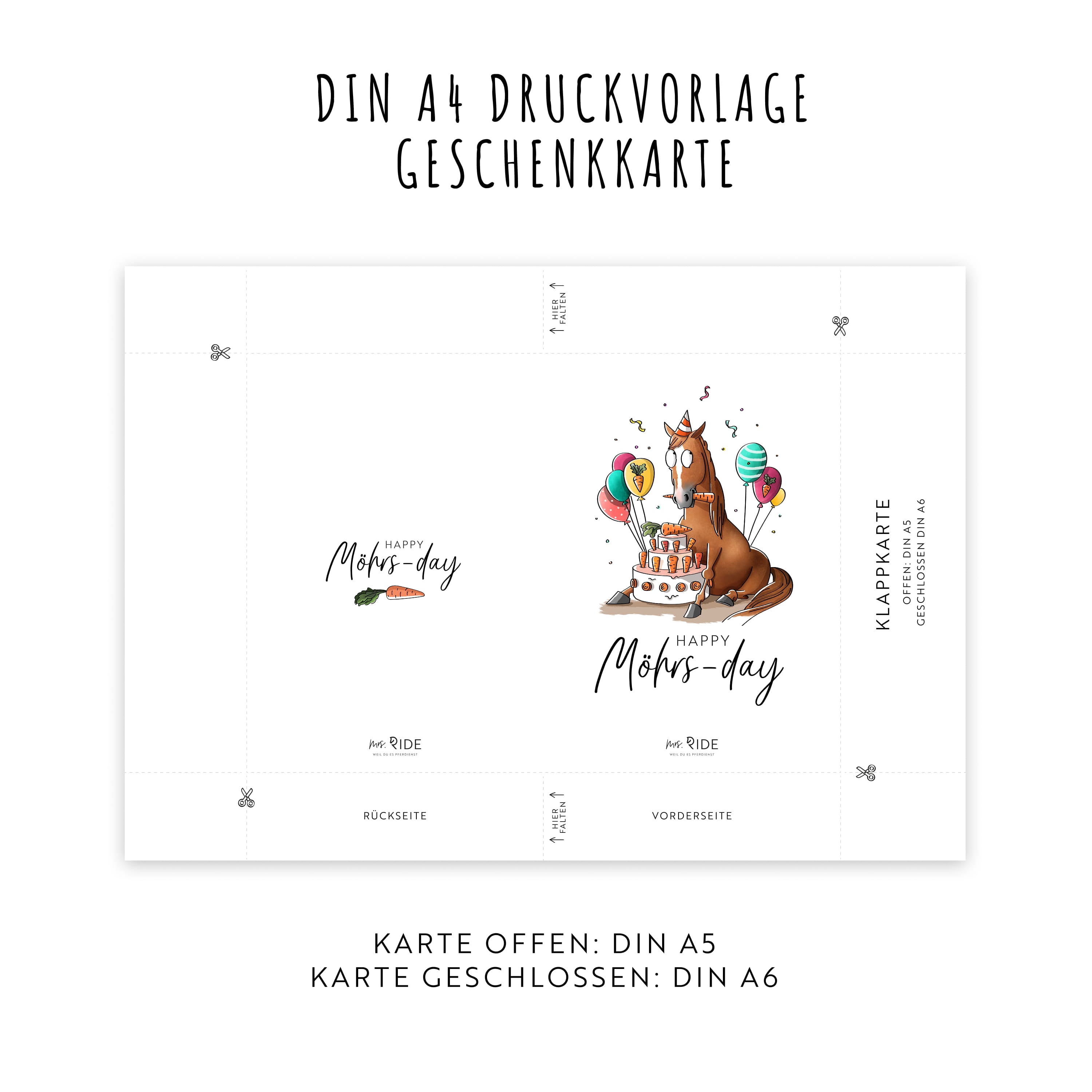 Birthday Karten Druckvorlagen