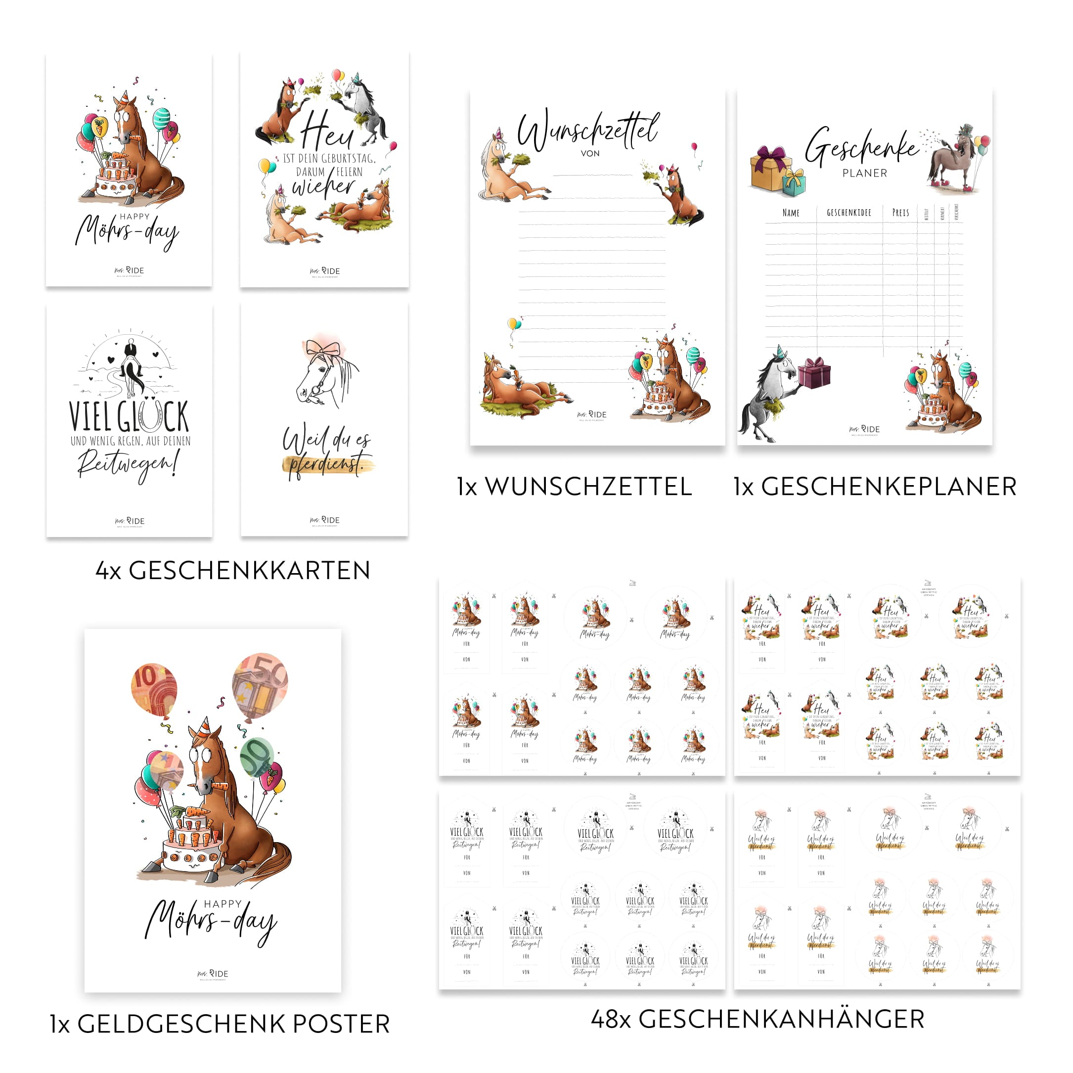 Birthday Druckvorlagen Set