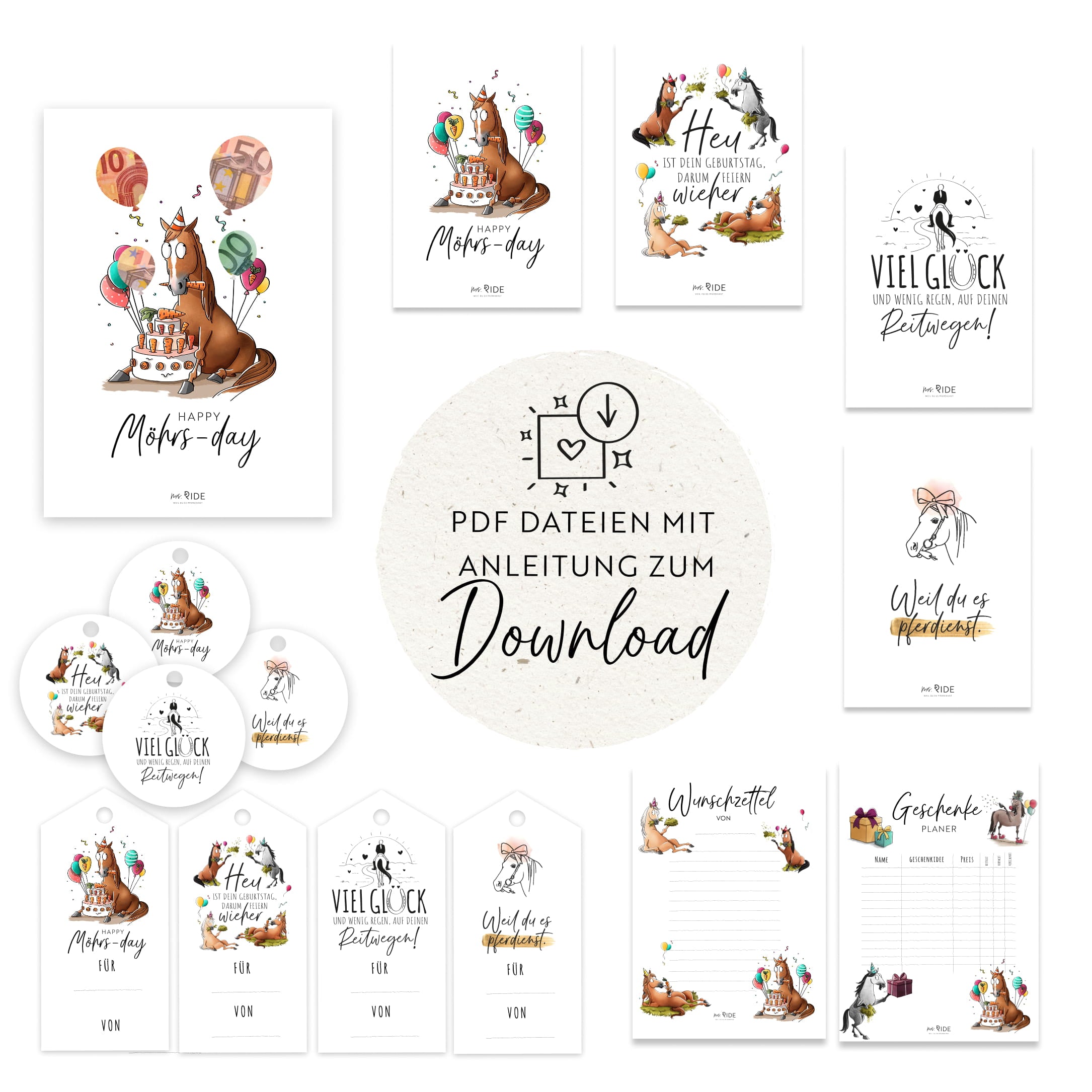 Birthday Druckvorlagen Set