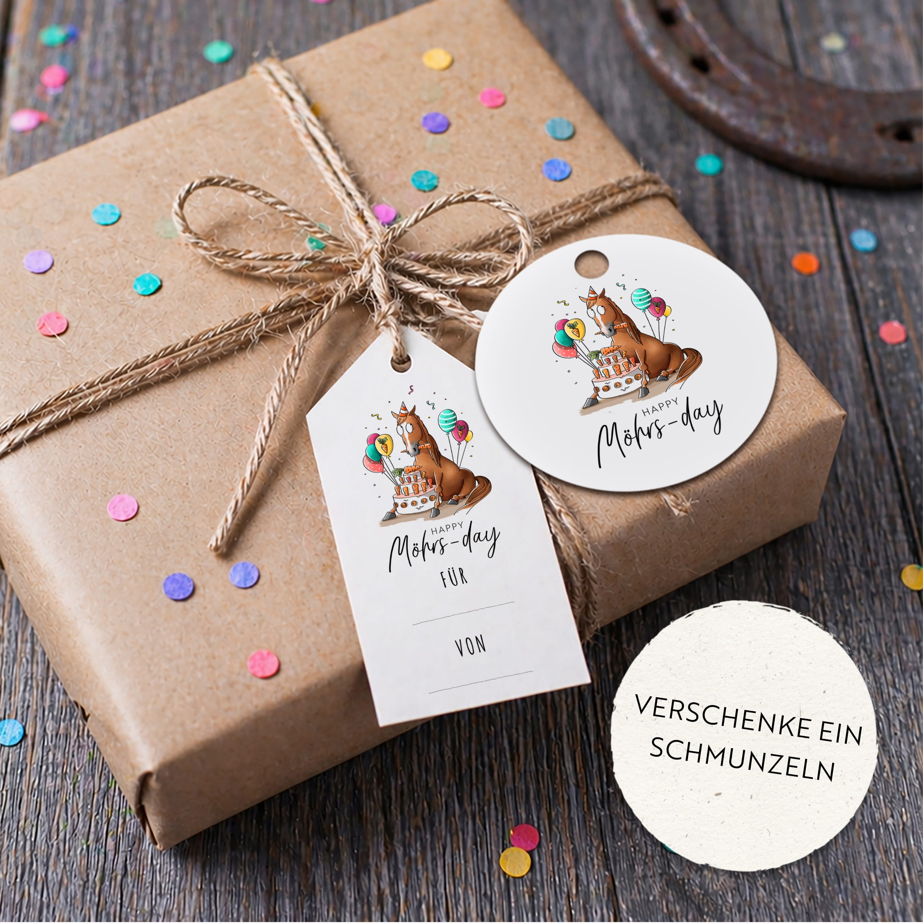 Birthday Geschenke-Anhänger Druckvorlagen