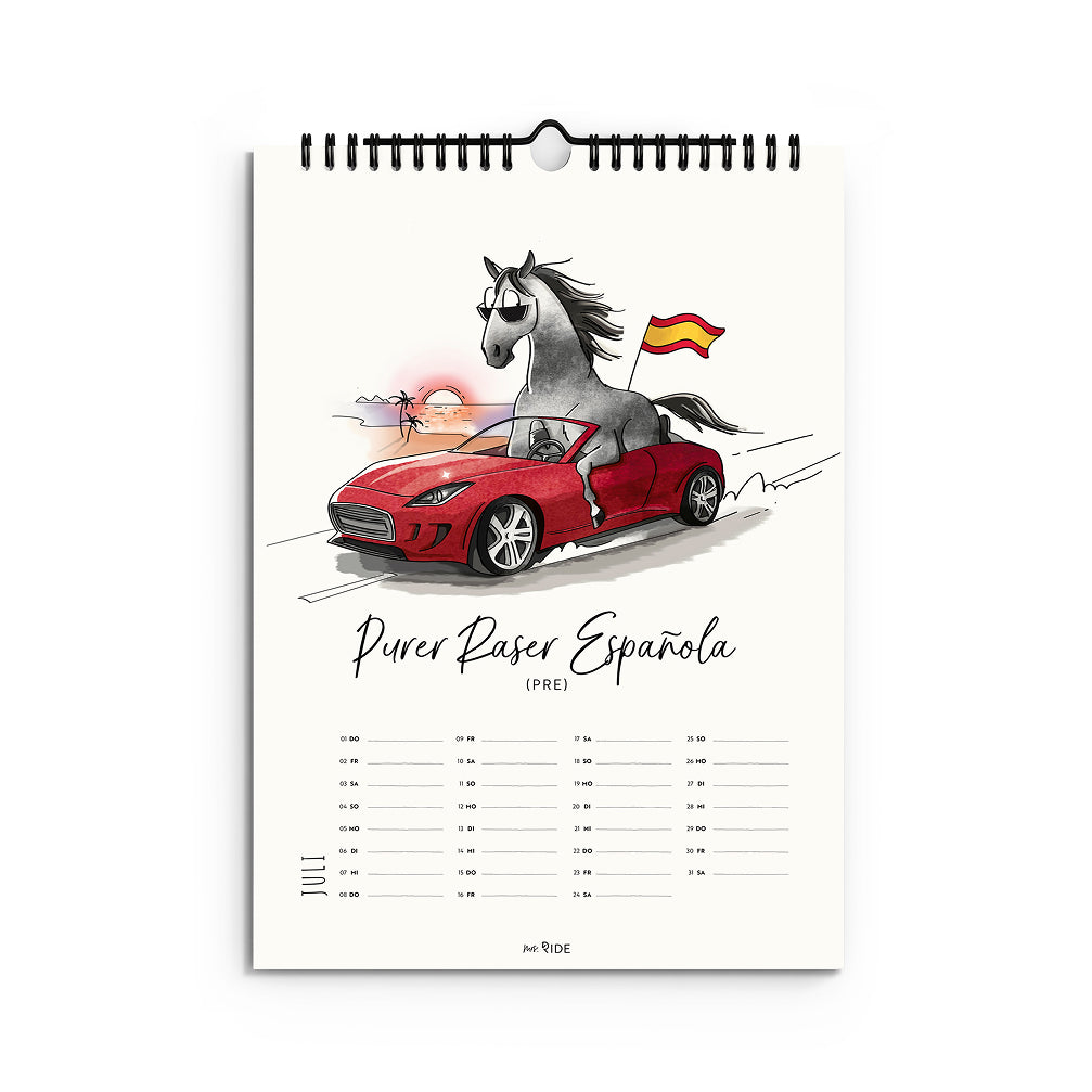 Pferderassen Kalender 2027