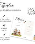 Futterplan Haflinger | Druckvorlage